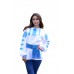 Embroidered blouse "Sky Blue"